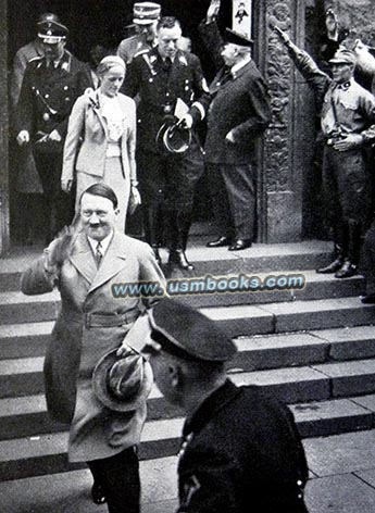 May 1934 wedding Albert Forster and Getrud Deetz, Hitler, Hess