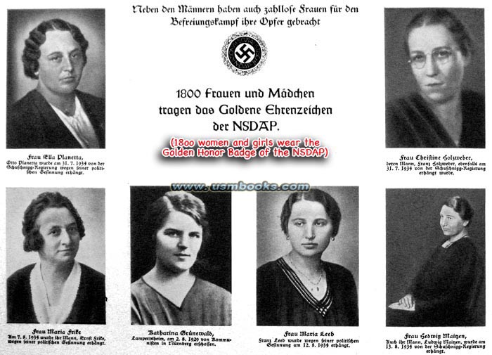 recipients of the Golden Honor Badge of the NSDAP