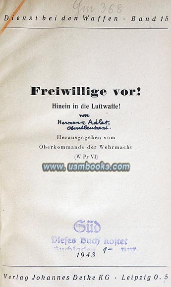 1943 Luftwaffe book