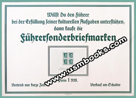 Deutsche Reichspost 1937 Briefmarken-Gedenkblock