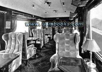 luxurious passenger compartments on new Deutsche Reichsbahn trains