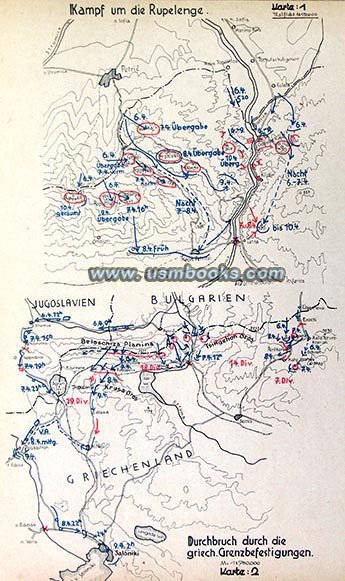 Nazi battle maps Greece