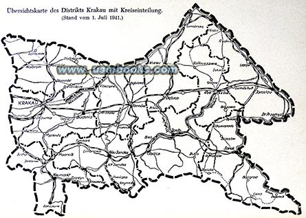 1941 Nazi map Krakau