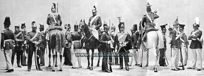 German Military Uniforms at the International Exhibition in Paris in 1900