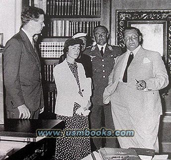 Charles and Anne Lindbergh with Hermann Goering at Carinhall