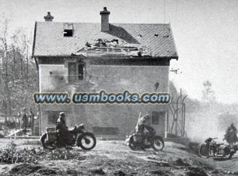 Motorized Wehrmacht troops in France