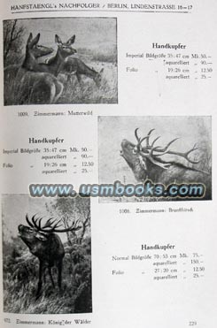 German hunting prints