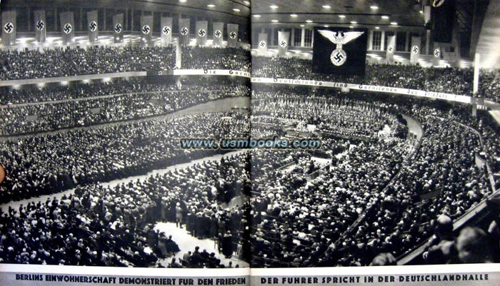 Hitler speech in the Deutschlandhalle