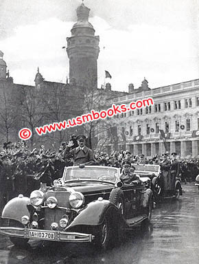 Hitler in Nazi parade