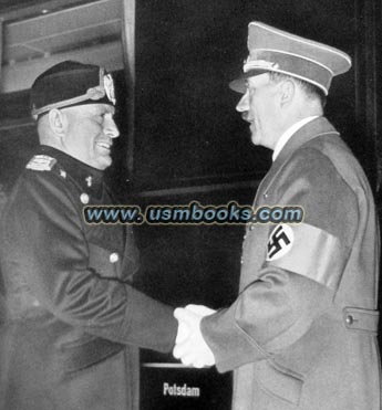 Benito Mussolini and Adolf Hitler