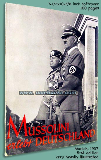 Mussolini erlebt Deutschland, Heinrich Hoffmann photo book 1937