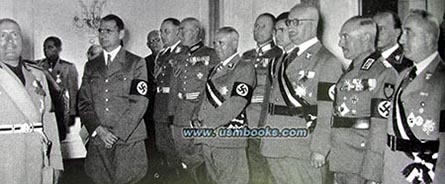 high-ranking NSDAP members meet Il Duce