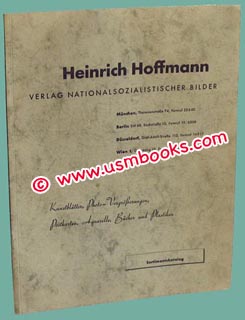Heinrich Hoffmann Verlag Nationalsozialistischer Bilder Sortimentskatalog