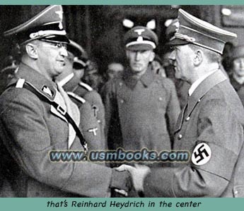 Reinhard Heydrich, Konrad Henlein, Adolf Hitler