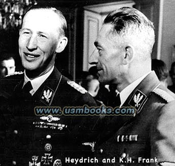 SS Generals Heydrich and Karl H. Frank