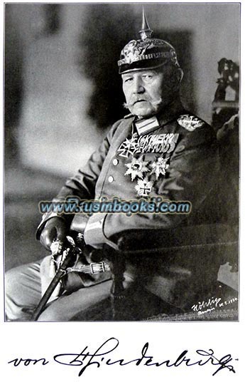 Reichsprsident Paul von Hindenburg