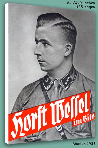 Horst Wessel im Bild mit Schutzumschlag
