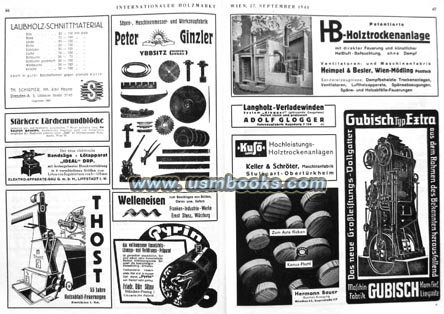 illustrated advertising for woodworking machines and their parts