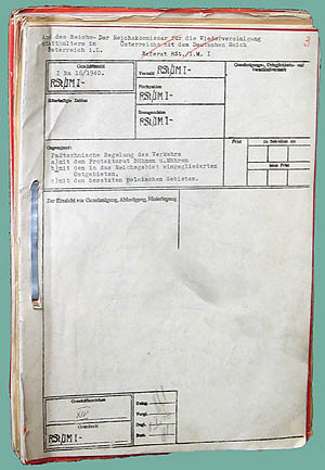 Nazi identity document dossier