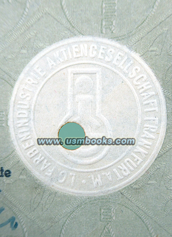 IG Farben company seal