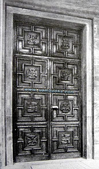 swastika decorated doors in the Nazi Air Ministry
