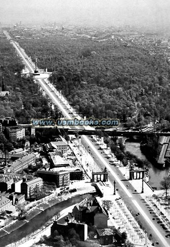 1939 RLM aerial photo East-West Axis Berlin