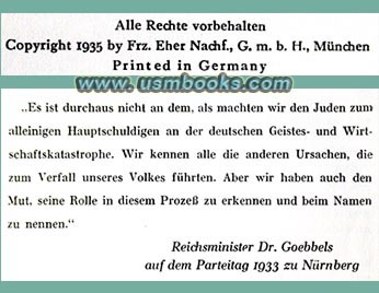 anti-Jewish quote by Dr. Joseph Goebbels