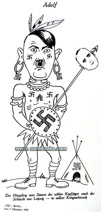 Native American Hitler and swastika tepee