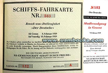 Februar 1939 KdF Rund-um-Italienfahrt Der Deutsche