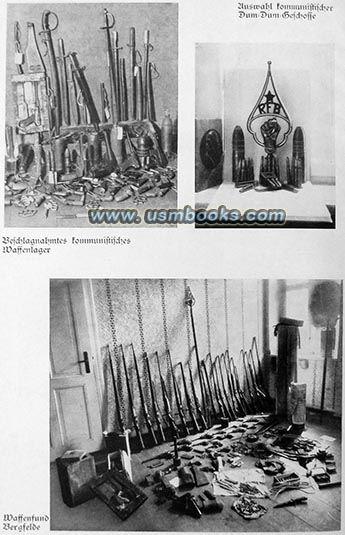 confiscated weapons and dum-dum ammunition