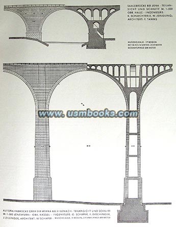 architectural drawings of Nazi freeway