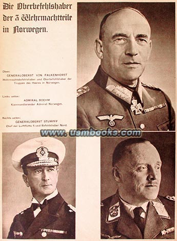 General von Falkenhorst, Admiral Boehm, Generaloberst Stumpff