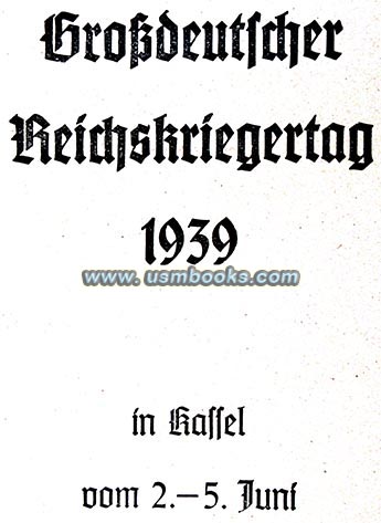 Grossdeutscher Reichskriegertag Kassel 2 - 5 Juni 1939