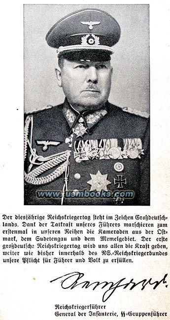 Reichskriegerfhrer SS-Gruppenfhrer Wilhelm Reinhard
