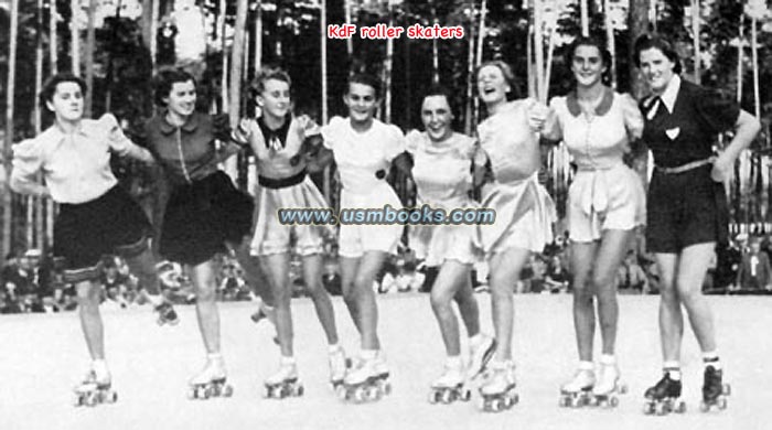 KdF girls rollerskating