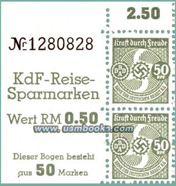 KdF travel saving stamps