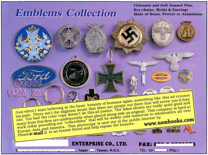 FAKE Nazi medals and badges