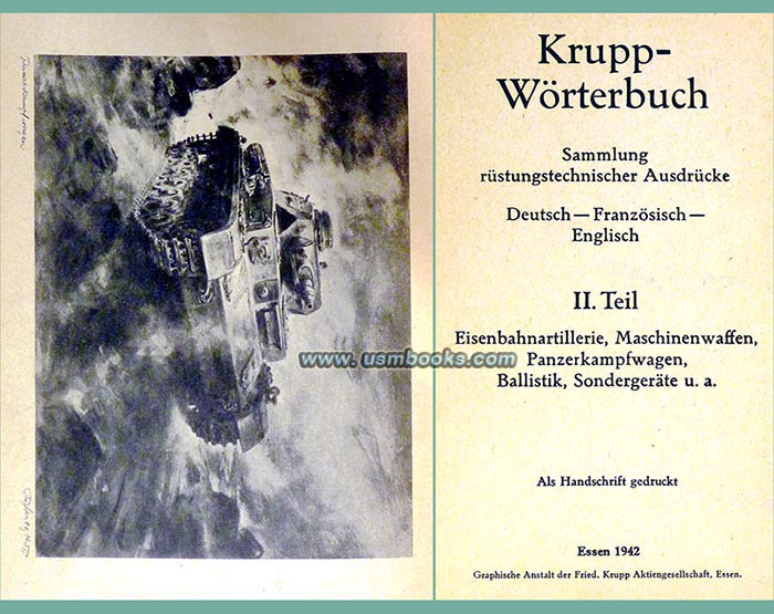 1942 Krupp Steel Works technical dictionary
