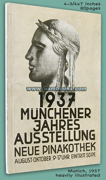 Münchener Jahresausstellung 1937 Kunstausstellung München Katalog Pinakothek