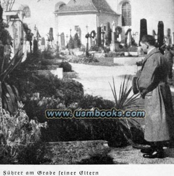 Hitler visiting his parents' grave in 1938