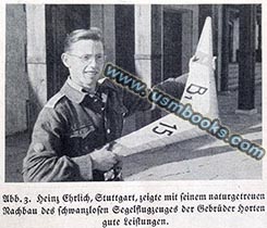 Heinz Ehrlich Stuttgart Nazi airplane model