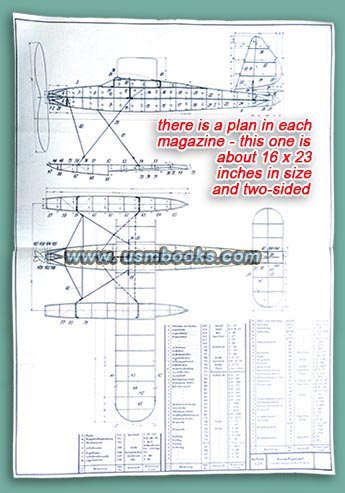 Nazi airplane model plan