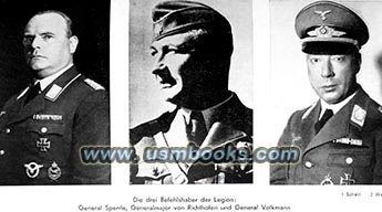 General Sperrle, Generalmajor von Richthofen, General Volkmann
