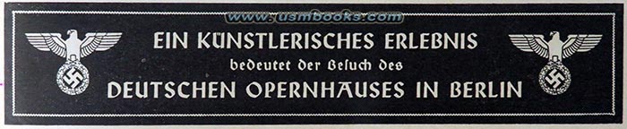 Nazi opera advertising Berlin
