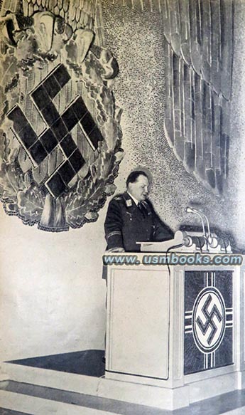 Nazi aviation Minister Goering, Nazi eagle and swastika