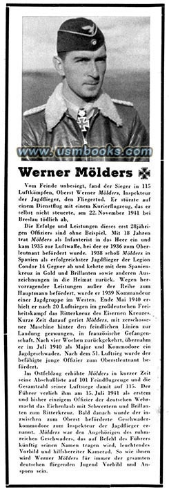 Nazi Flying Ace Werner Moelders dead