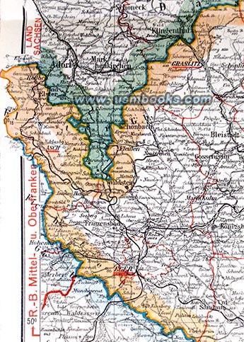 Nazi map Protectorate of Bohemia and Moravia and Sudetenland 1941