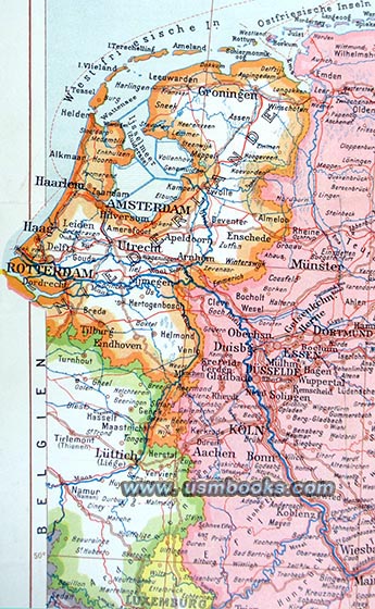 Nazi map of Holland