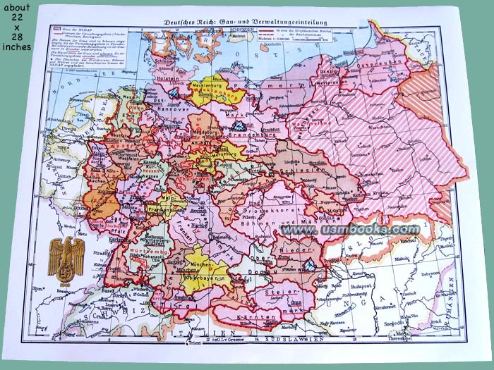 Nazi Germany map