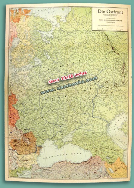 Nazi Color Map DIE OSTFRONT 1941